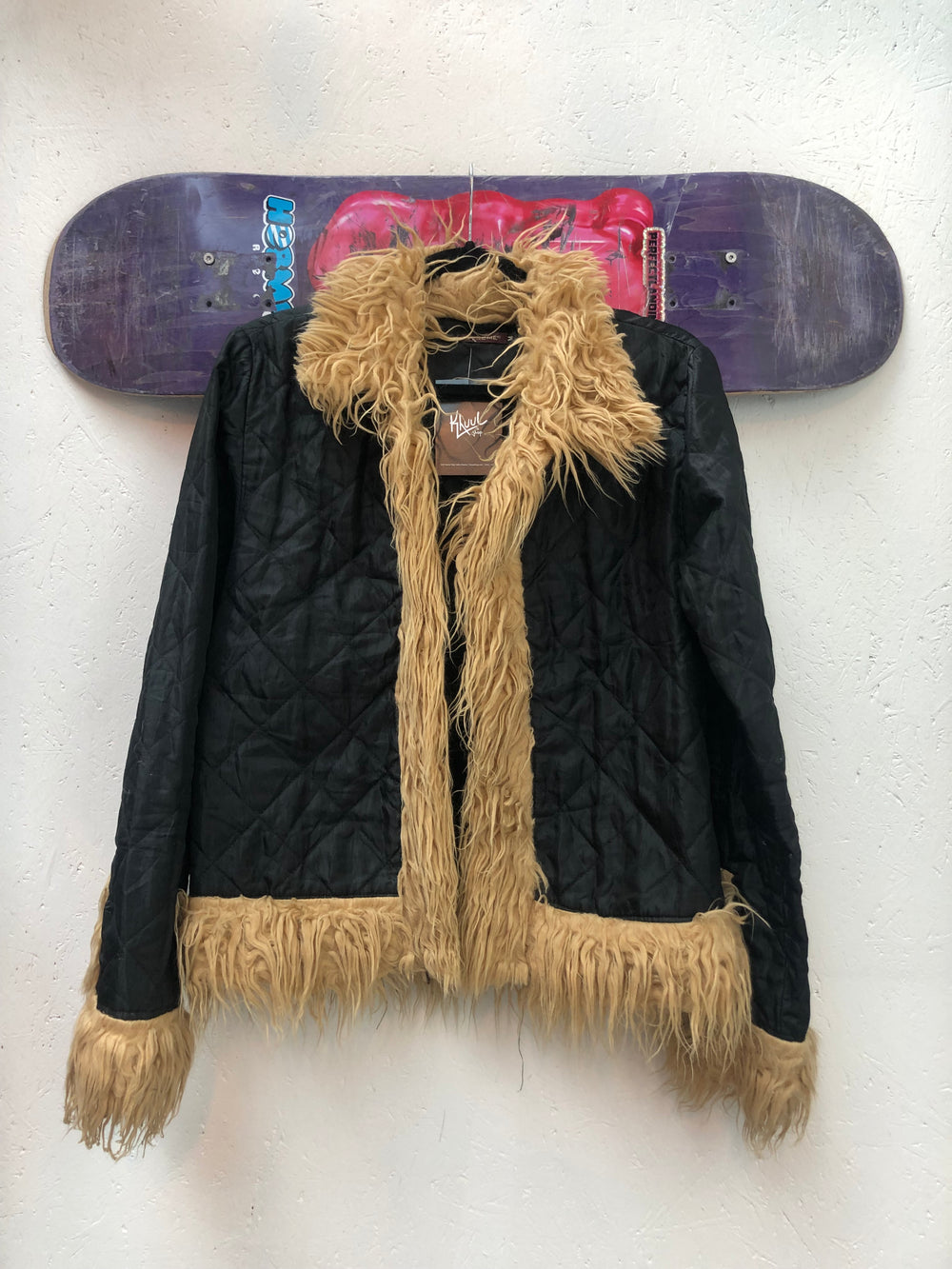 Extreme Women’s M Faux Fur Trim Coat