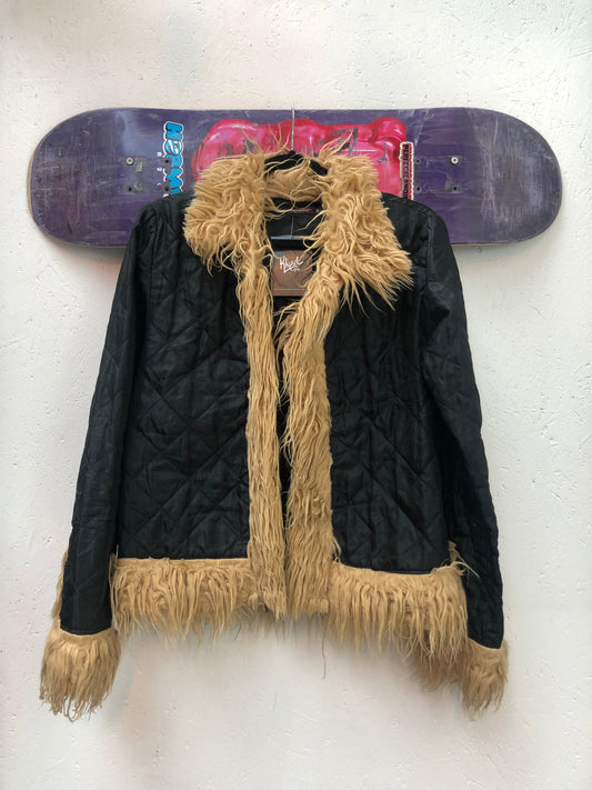 Extreme Women’s M Faux Fur Trim Coat