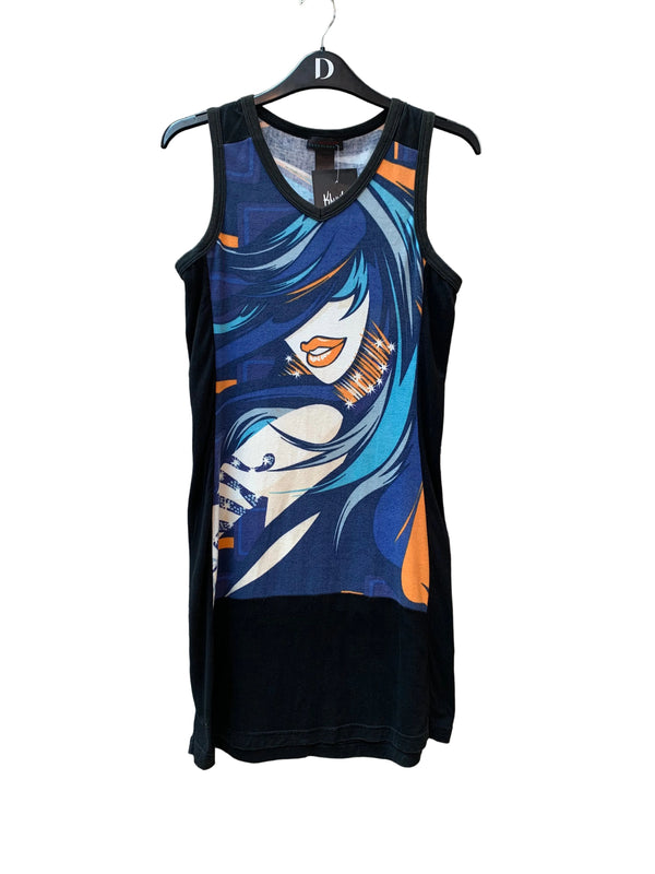 Custo Barcelona Y2K Graphic Tank Dress