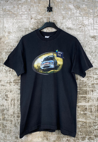 Mens Vintage Neste Rally Finland Sport Graphic T Shirt