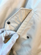Cream Padded Bomber Jacket