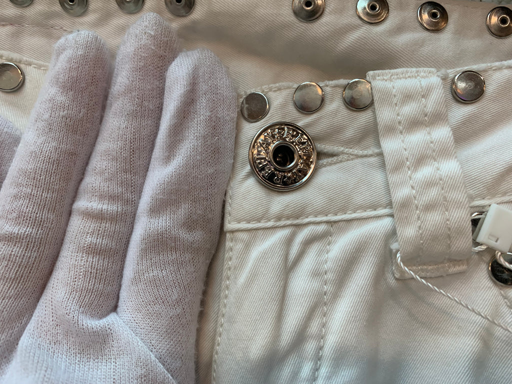 Replay Y2K Studded White Trousers