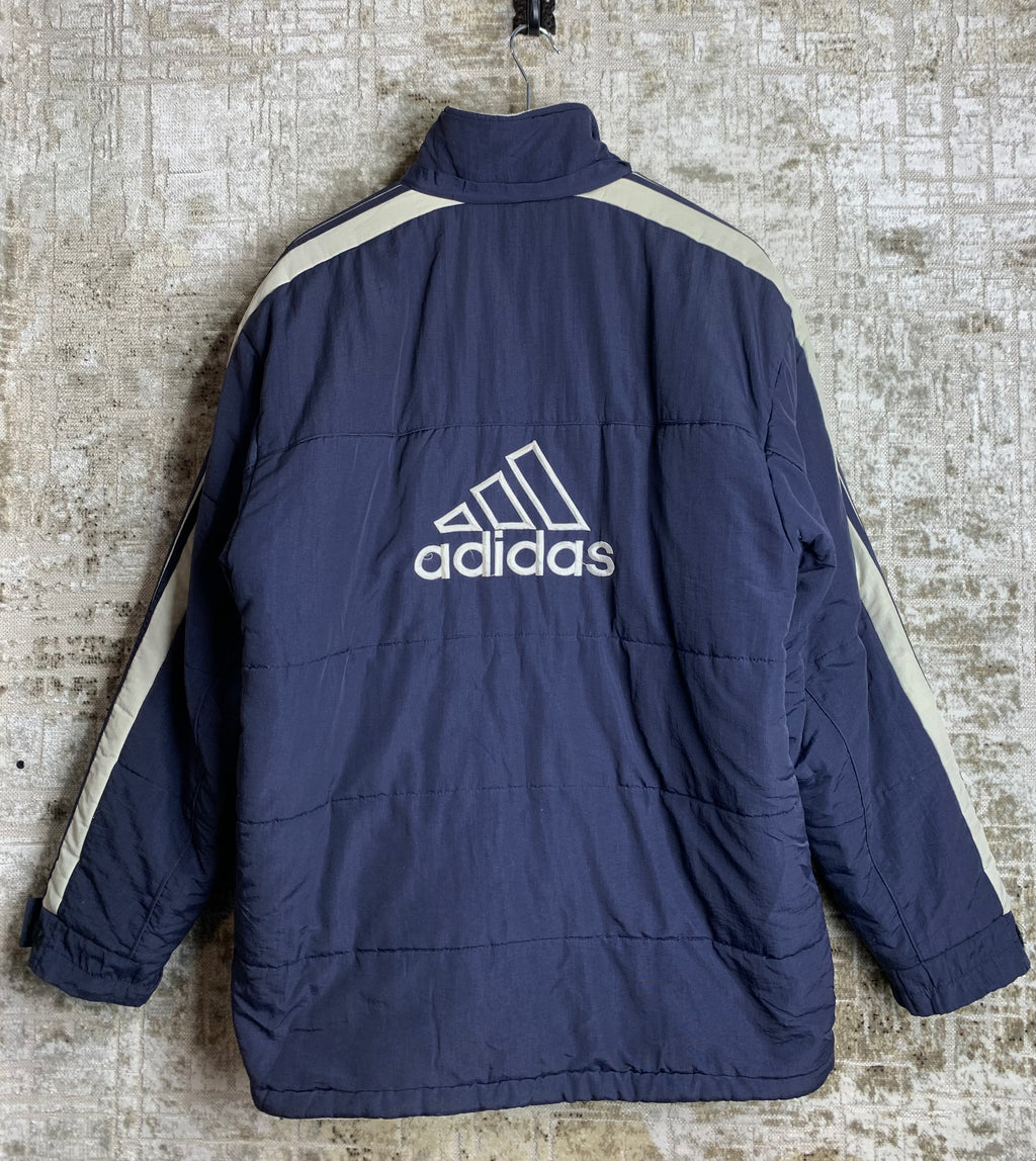 Vintage Adidas Fleece-Lined Puffer Jacket