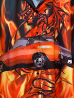 Men's Y2K Jaded London Graphic Button-Up Shirt