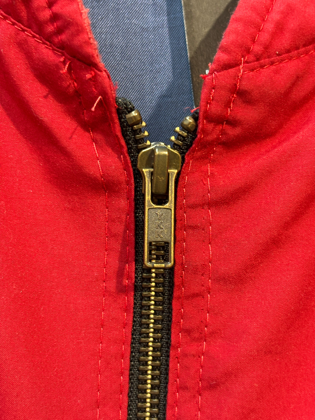 Luhta Vintage Red Bomber Jacket