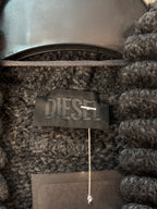 Diesel Asymmetric Zip Shawl Collar Cardigan