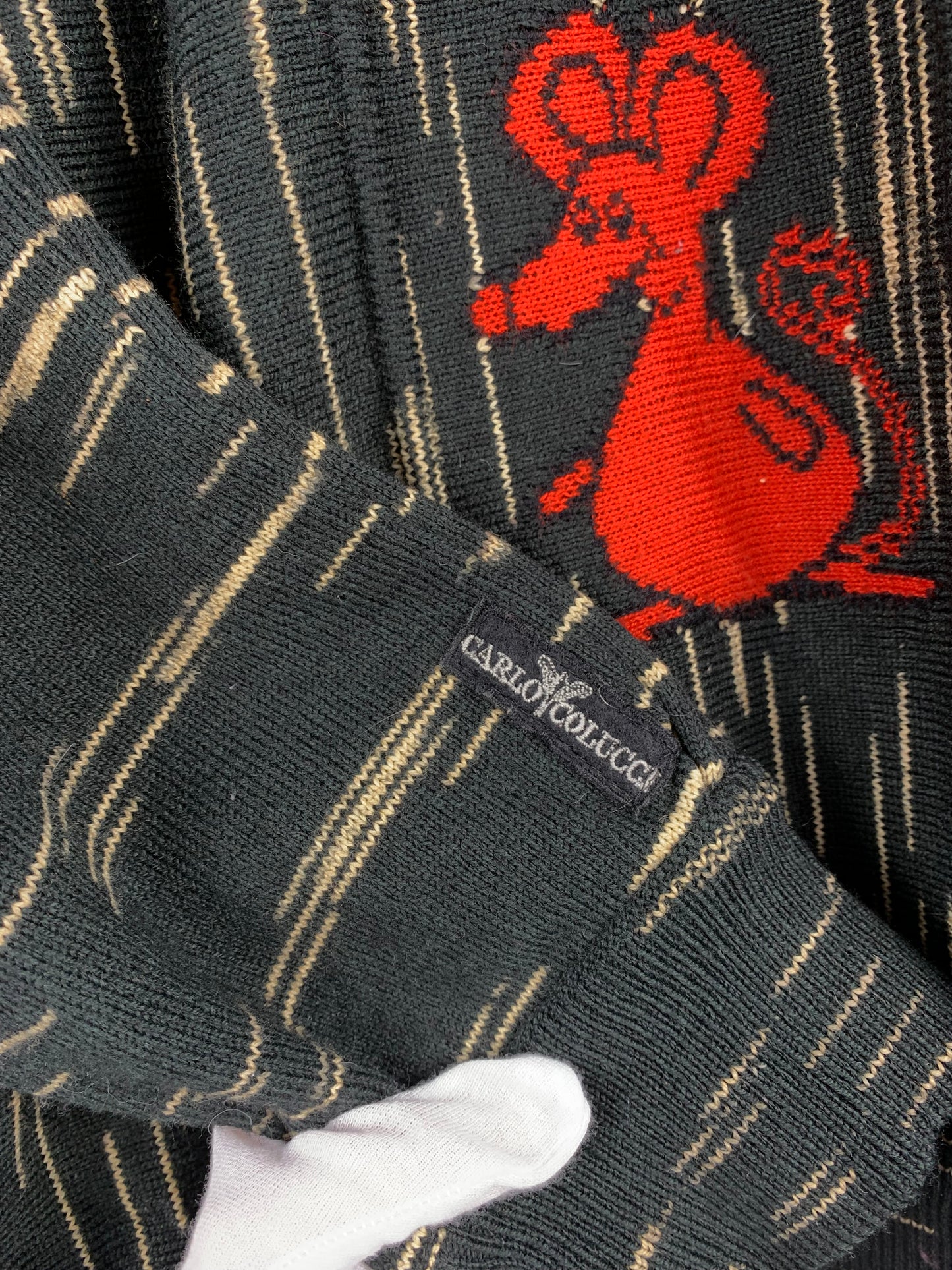 Mens Vintage Carlo Colucci Knitted Sweatshirt