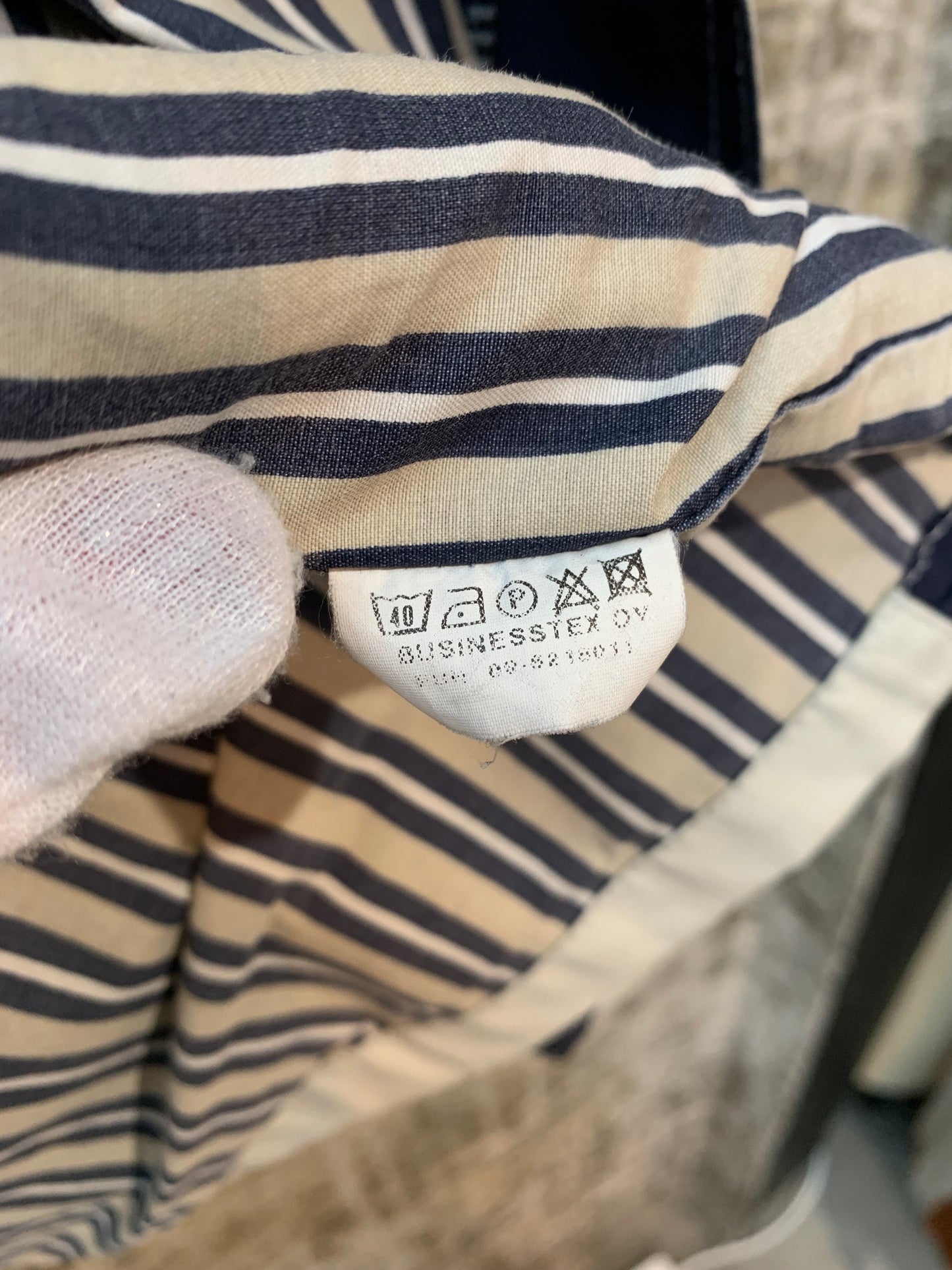 Volvo Cream & Navy Zip Jacket