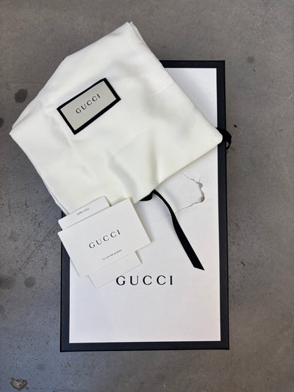 Gucci Men’s Web Rubber Slide Sandals