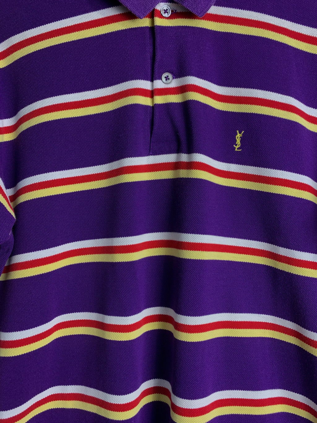 Yves Saint Laurent Striped Polo Shirt