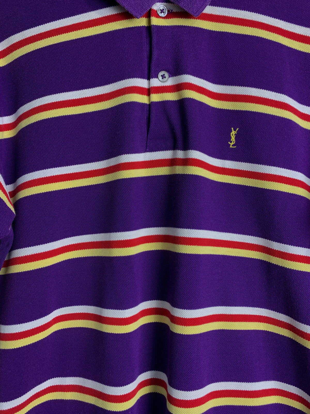 Yves Saint Laurent Striped Polo Shirt