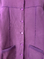 Kappahl Purple Faux Shearling Coat