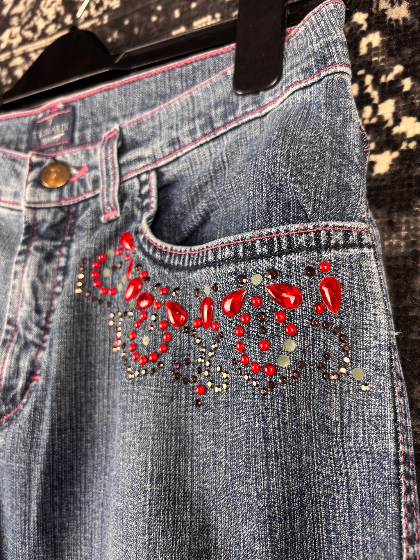Womens Y2K Blue Denim Jeans