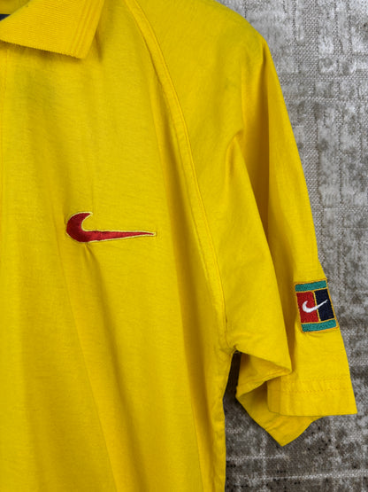 Men's Vintage Nike Yellow Polo Shirt