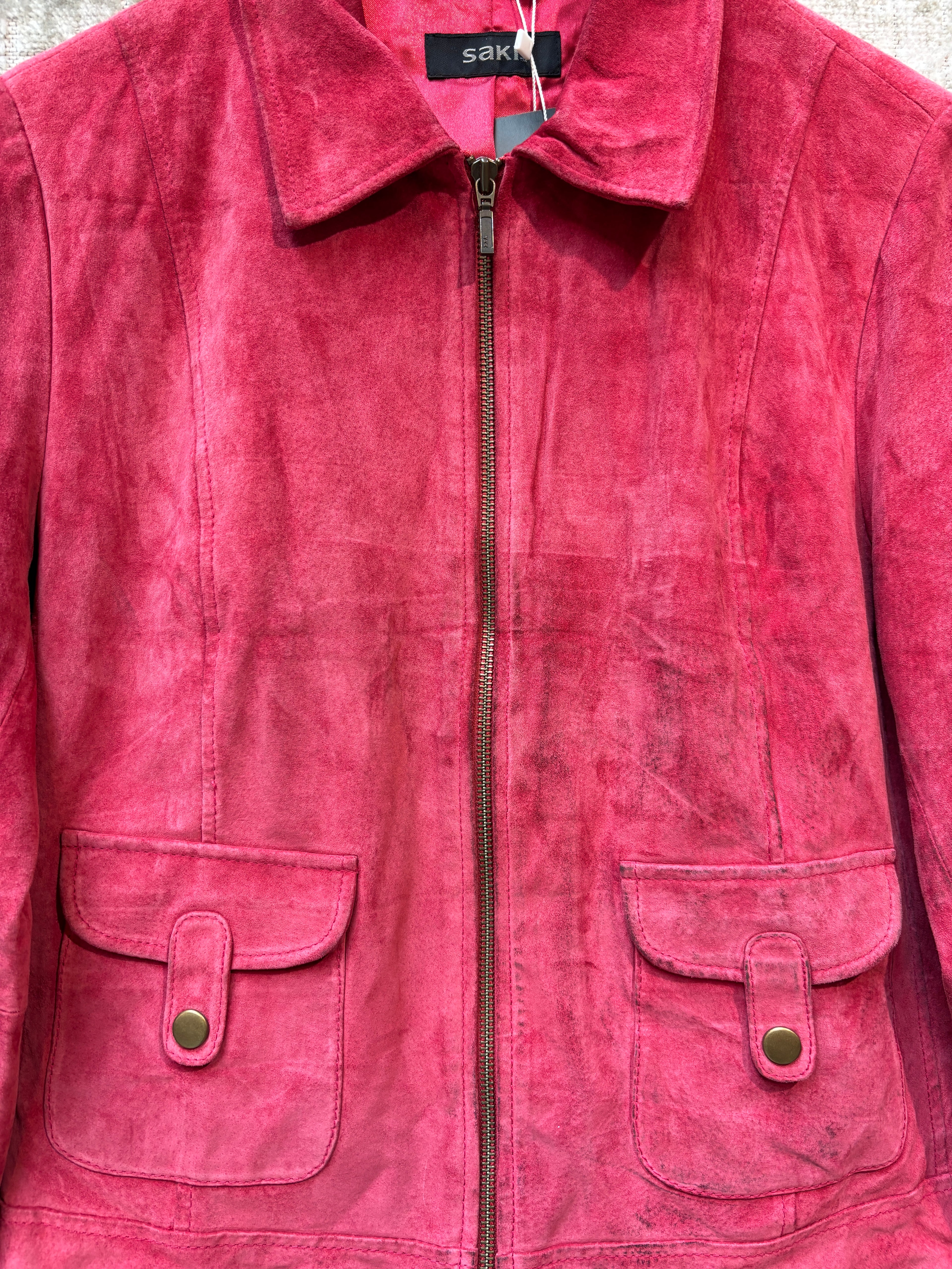 Saki Suede Zip Jacket