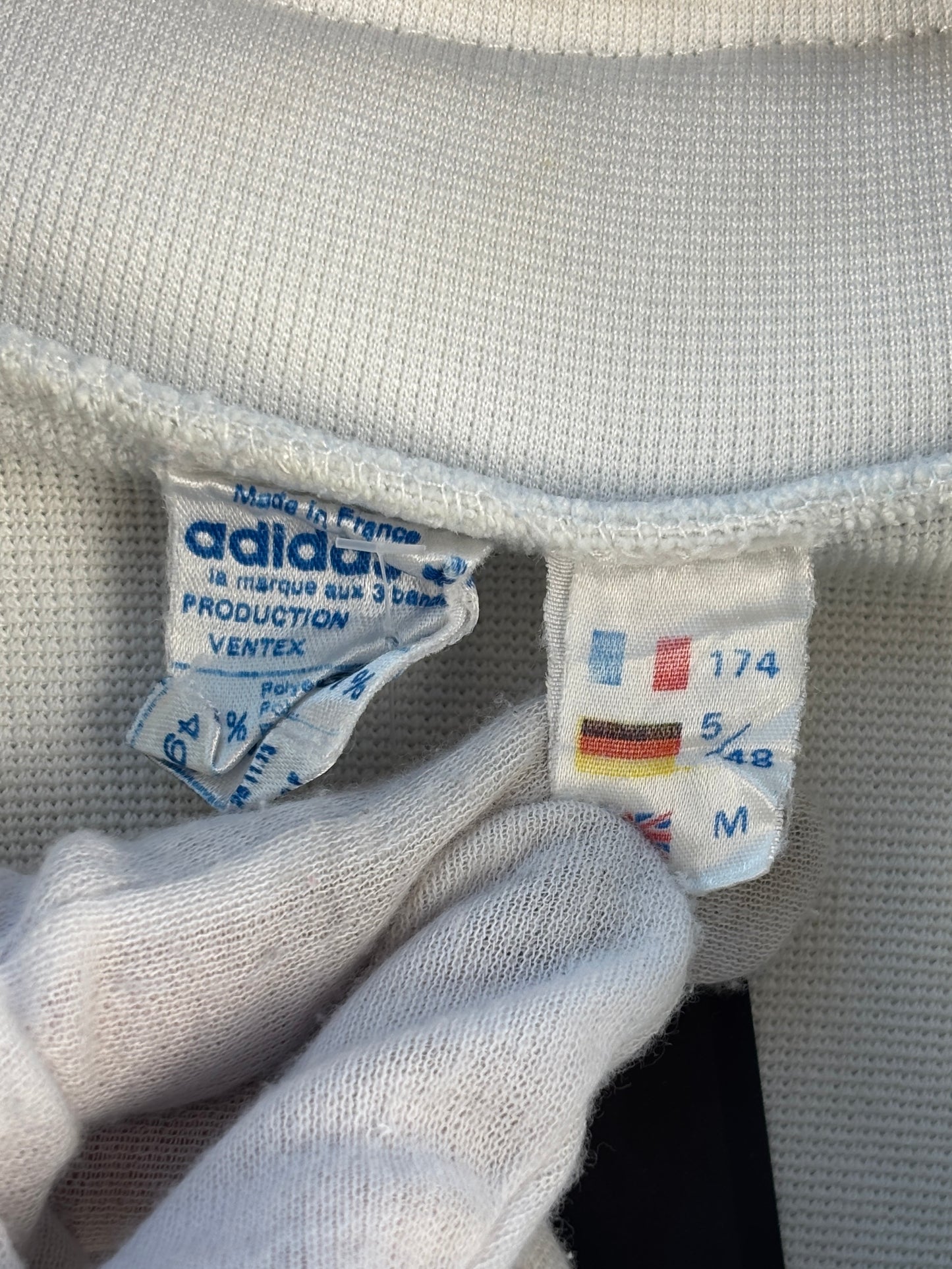 Mens Vintage Adidas Blue White Track Jacket