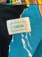Canda Vintage Woody Car Print Camp Shirt