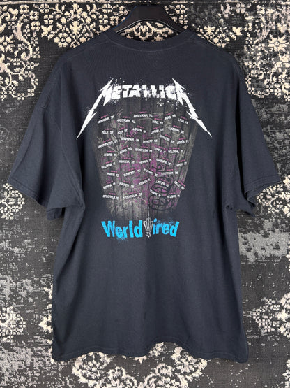 Men's Vintage Metallica WorldWired 2010 Tour Black Graphic T-Shirt