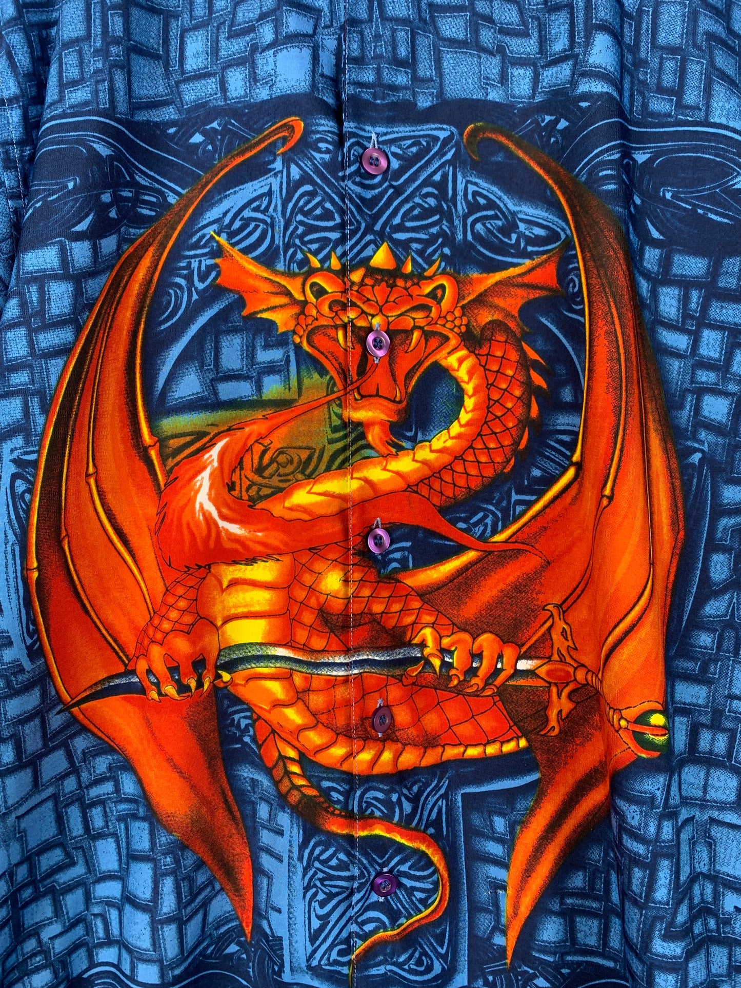 Here & There Blue Dragon Graphic Shirt