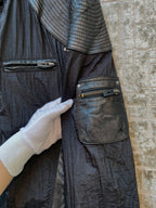 Emporio Armani Leather-Trim Biker Jacket