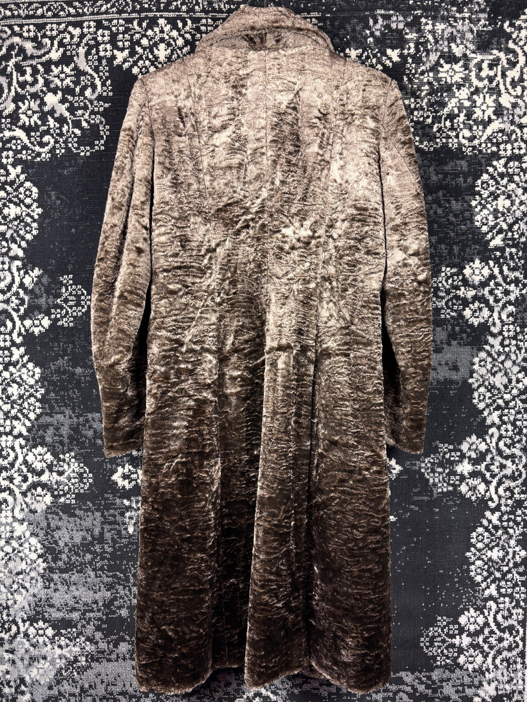Women's Vintage Golden Brown Long Coat