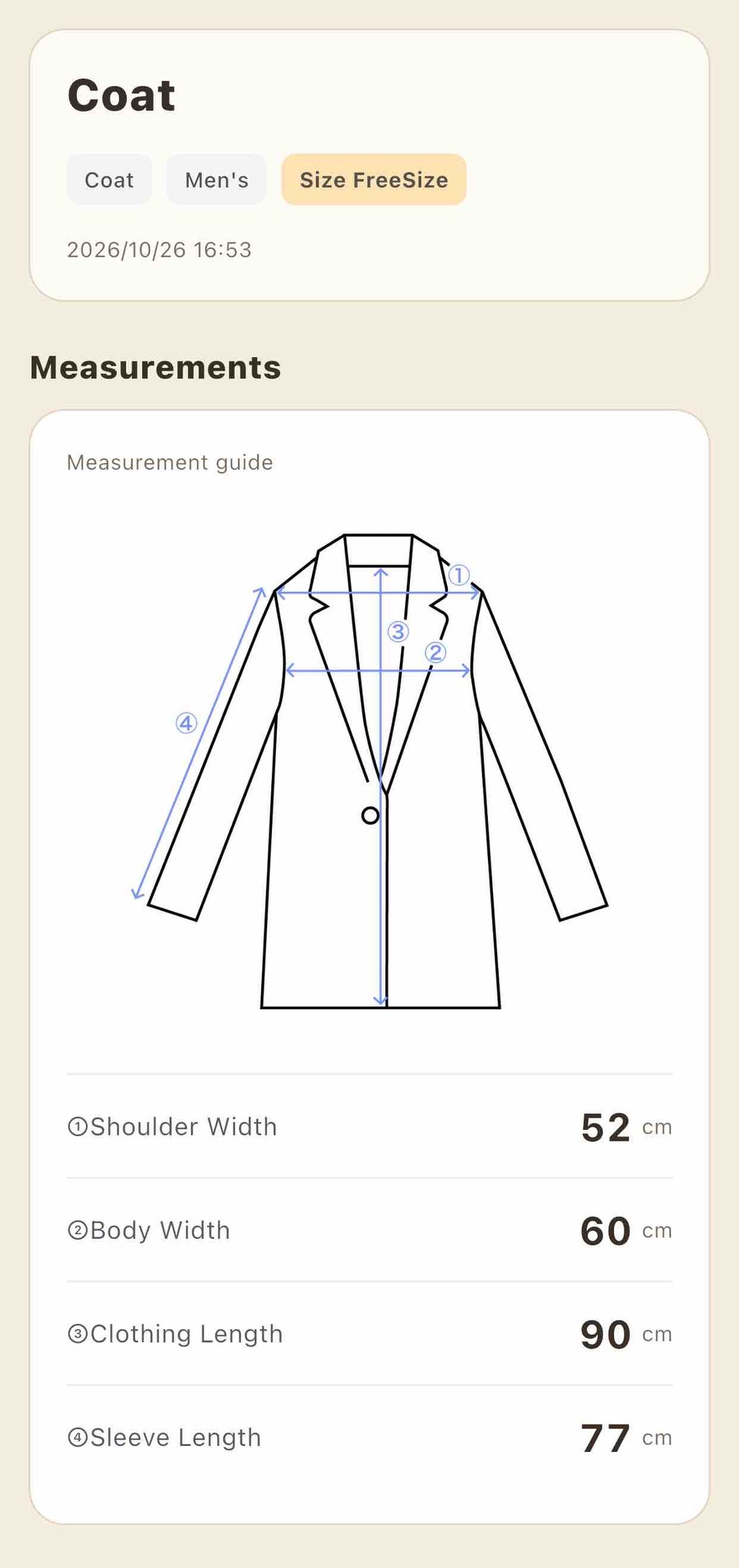 New Fast Brown Leather Coat