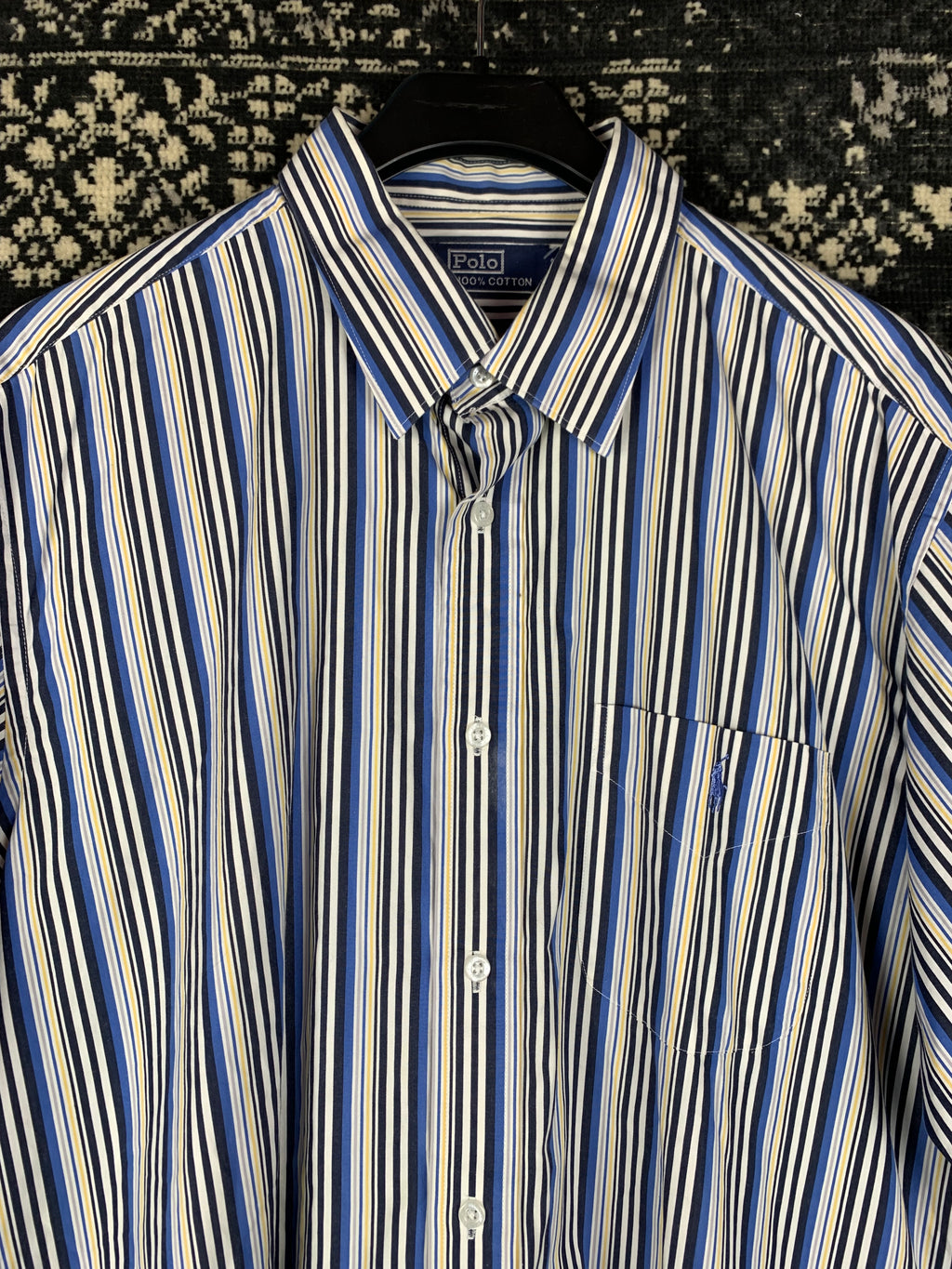 Vintage Polo Ralph Lauren Striped Button Up Short Sleeve Shirt