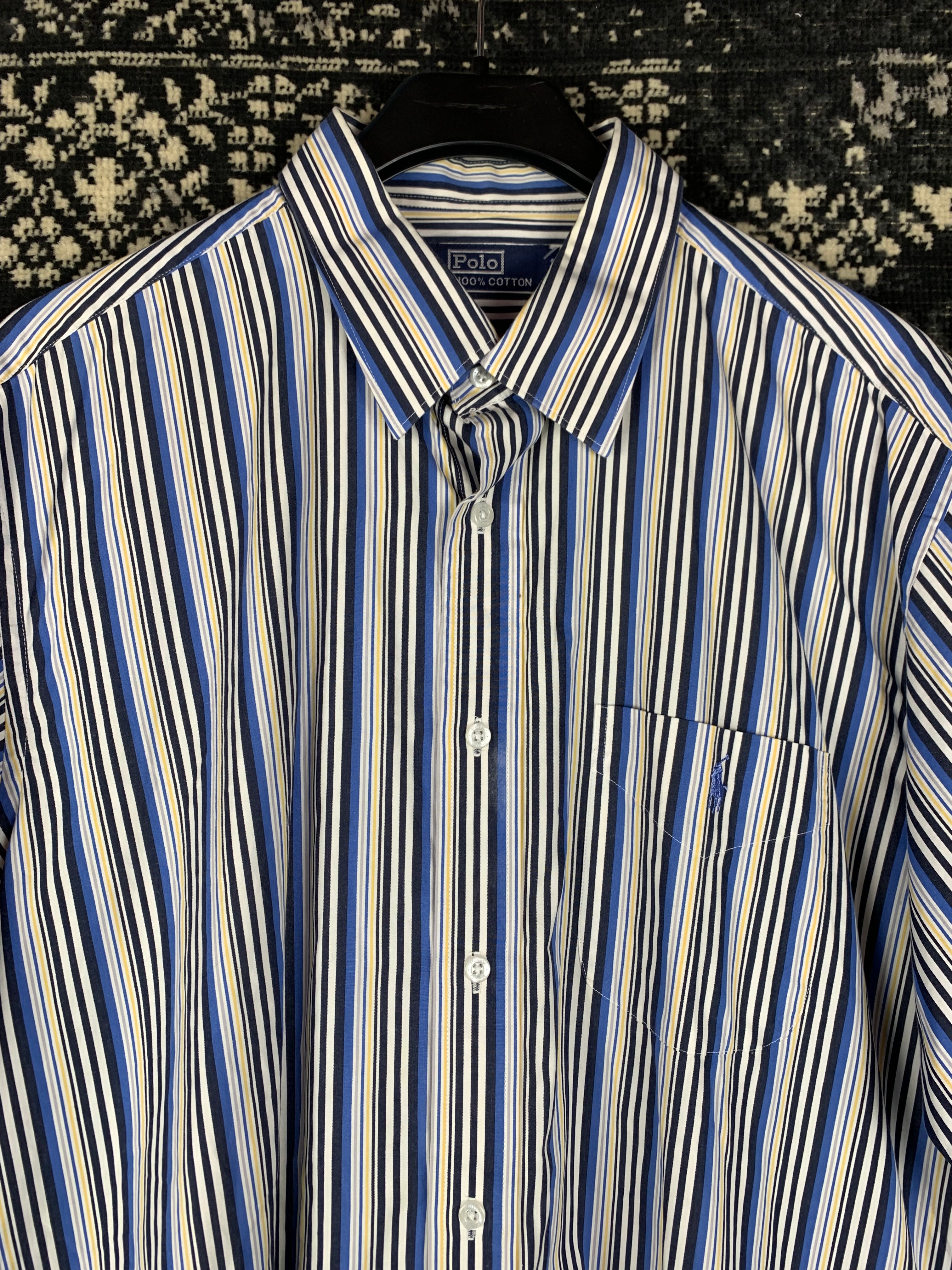 Vintage Polo Ralph Lauren Striped Button Up Short Sleeve Shirt