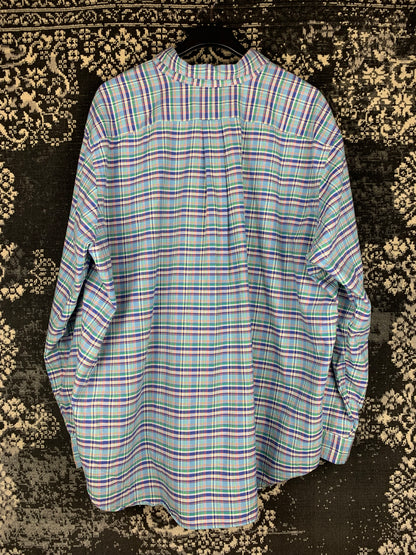 Men's Vintage Ralph Lauren Light Blue Long Sleeve Button-Up