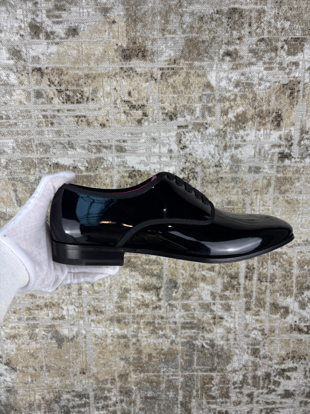 Ferragamo Magic Patent Leather Derby Shoes