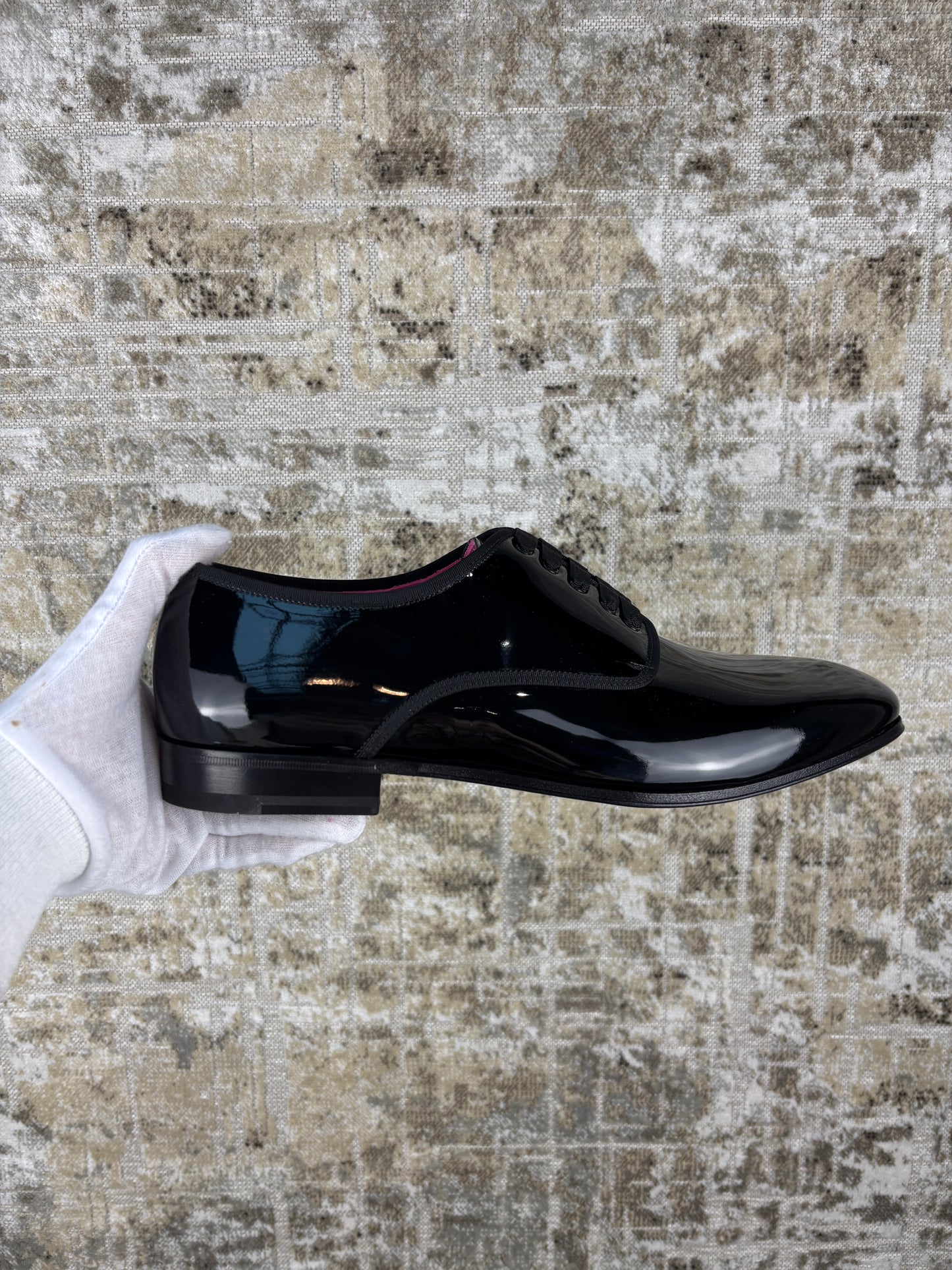 Ferragamo Magic Patent Leather Derby Shoes