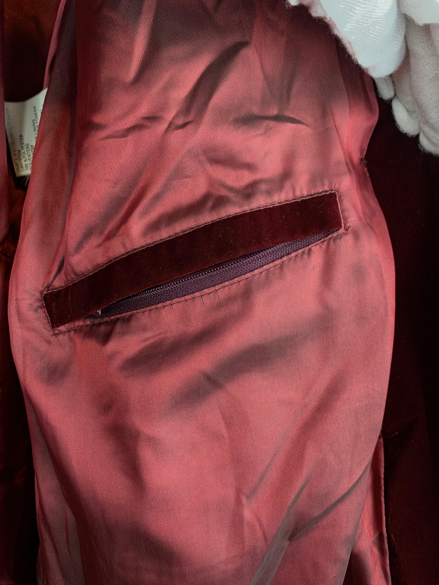 Women’s Vintage Luhta Studio Burgundy Quilted Coat