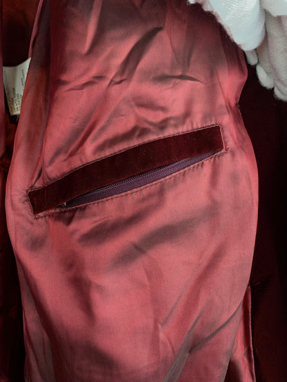 Women’s Vintage Luhta Studio Burgundy Quilted Coat