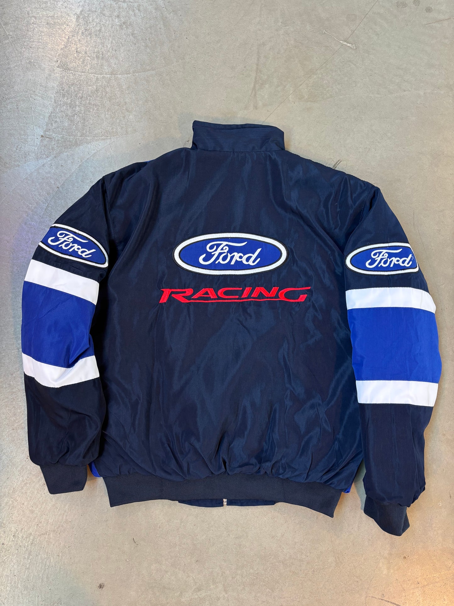 Vintage Ford Racing Patched Jacket