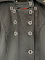 Womens Vintage Miss Sixty Black Trench Coat