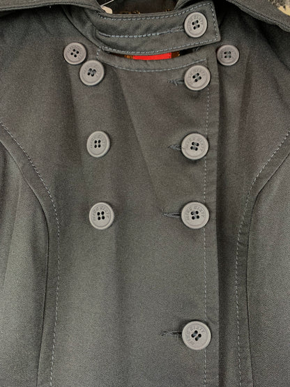 Womens Vintage Miss Sixty Black Trench Coat