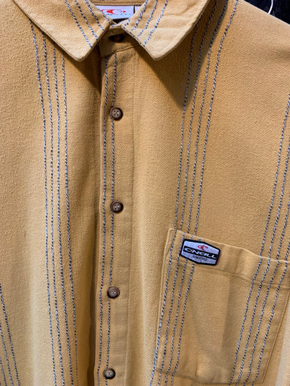 Vintage O’Neill Men’s L Mustard Yellow Long Sleeve Shirt