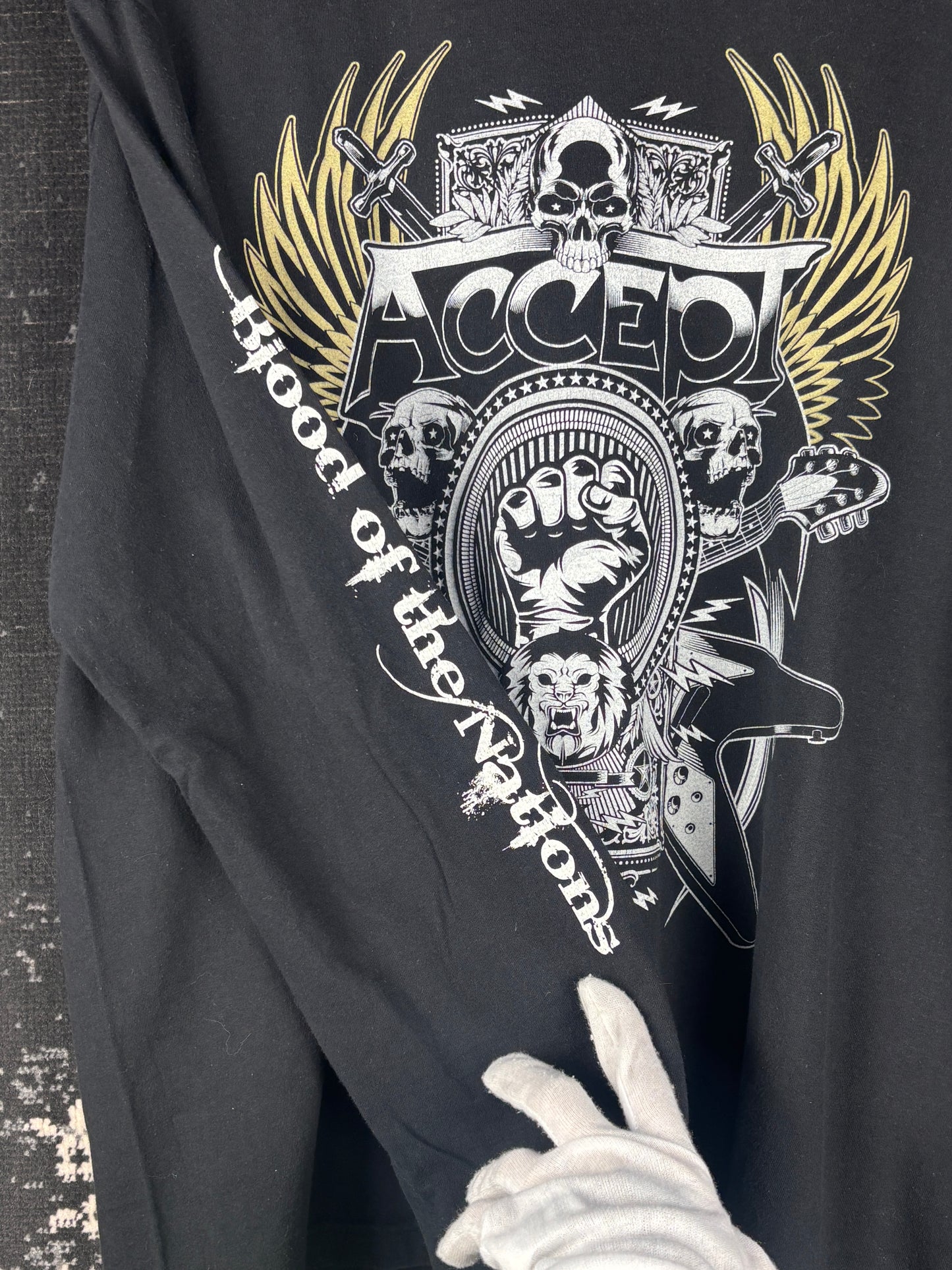 Vintage Accept “Blood of the Nations” Long Sleeve Band Shirt