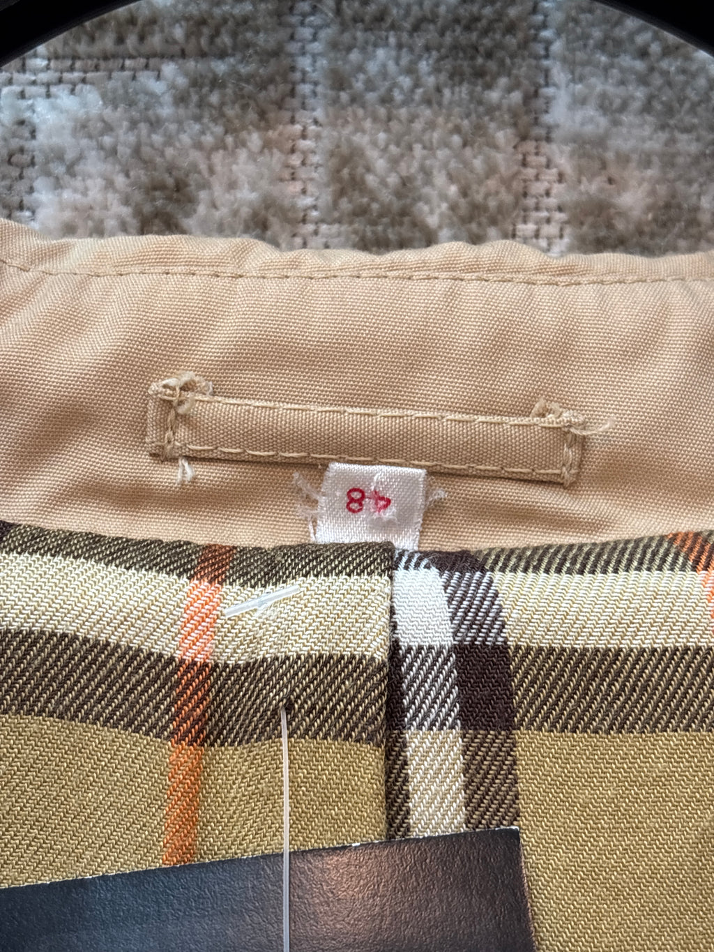 Womens Vintage Beige Long Trench Coat