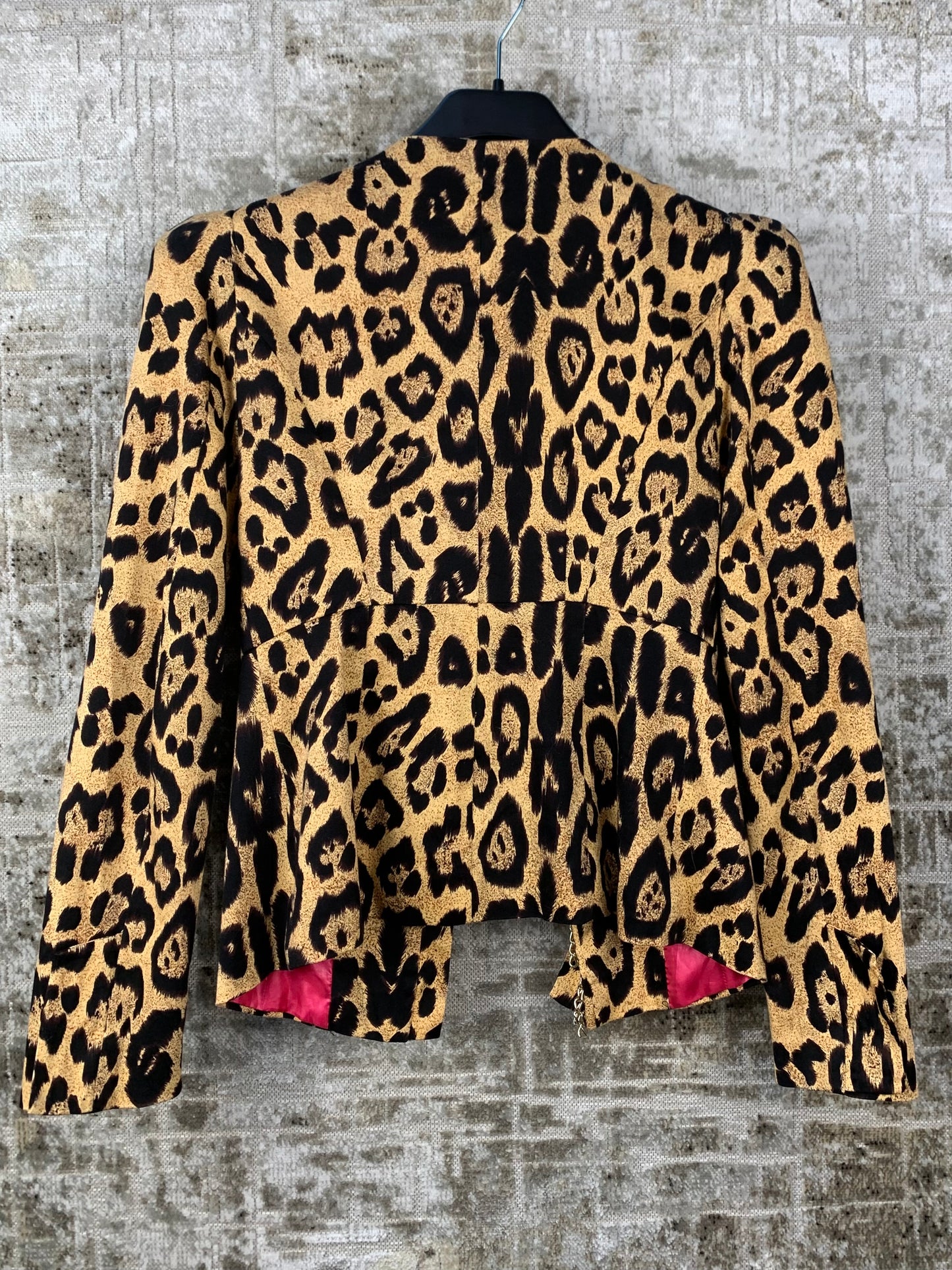 Womens Balmain Paris Leopard Print Blazer