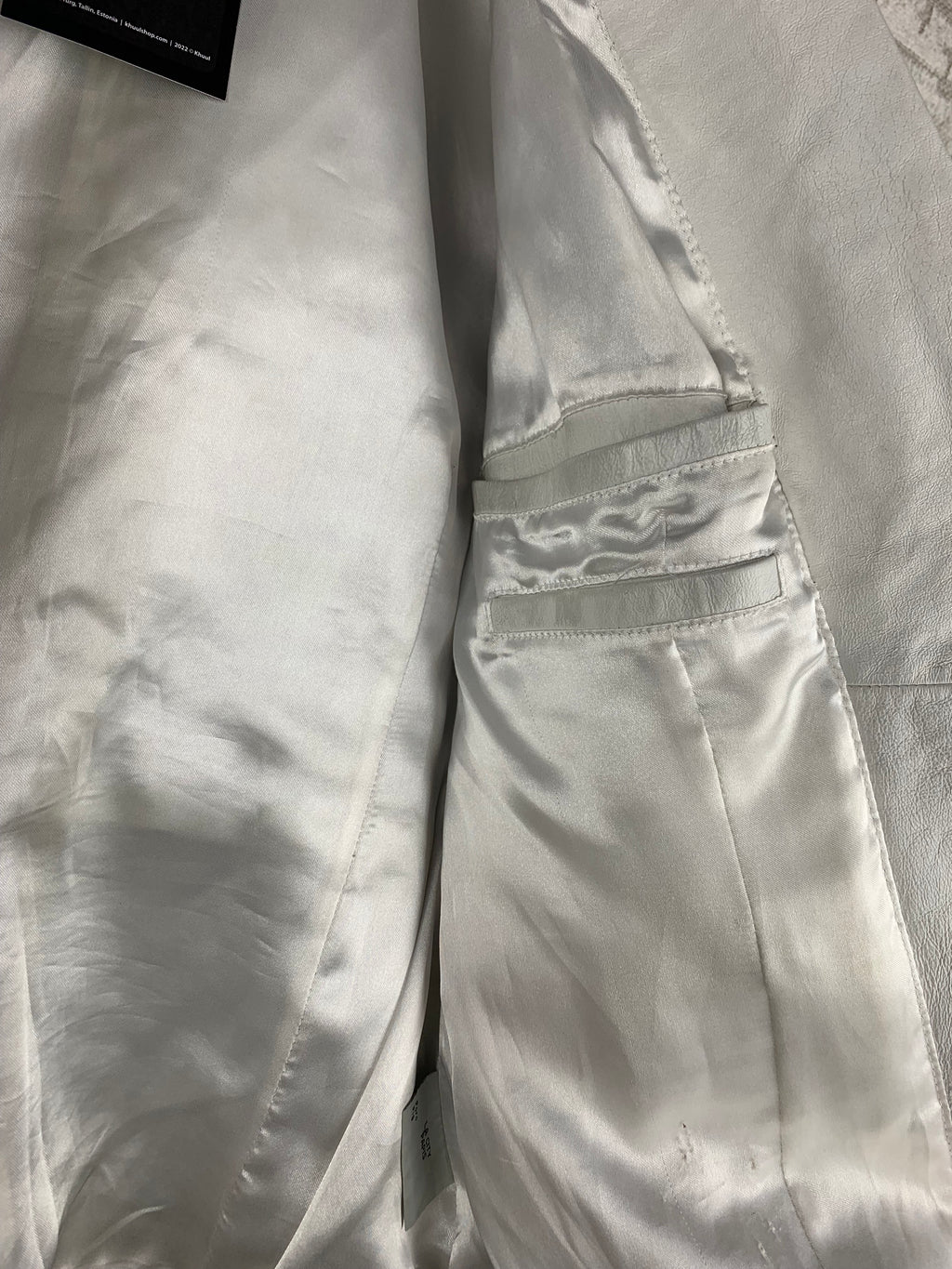 Vintage LA City White Leather Jacket