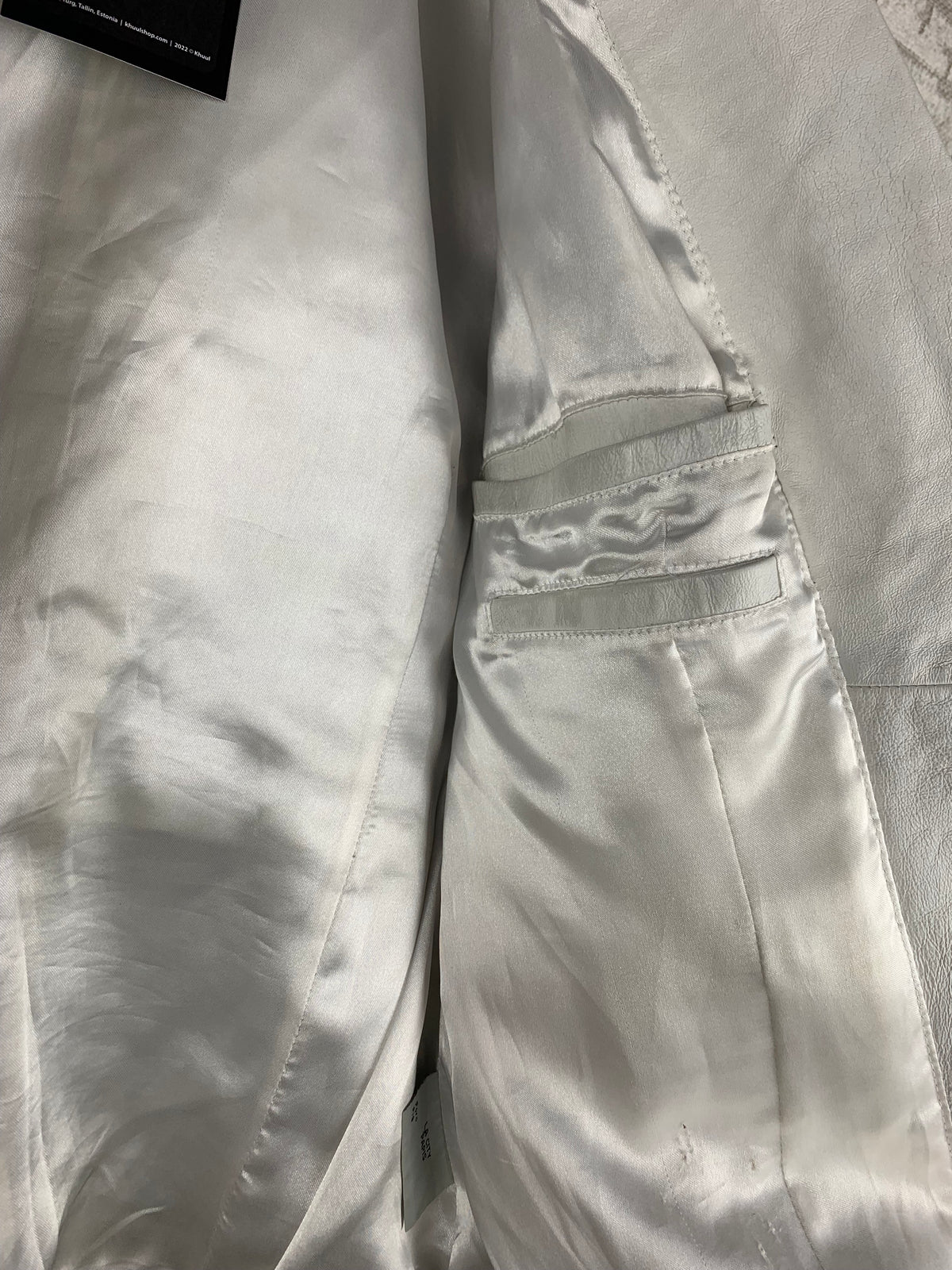 Vintage LA City White Leather Jacket
