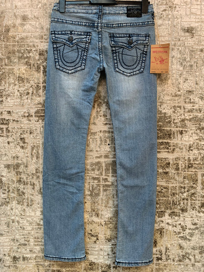 True Religion Light Wash Straight Jeans