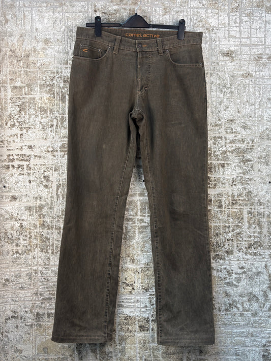Mens Vintage Camel Active Brown Jeans