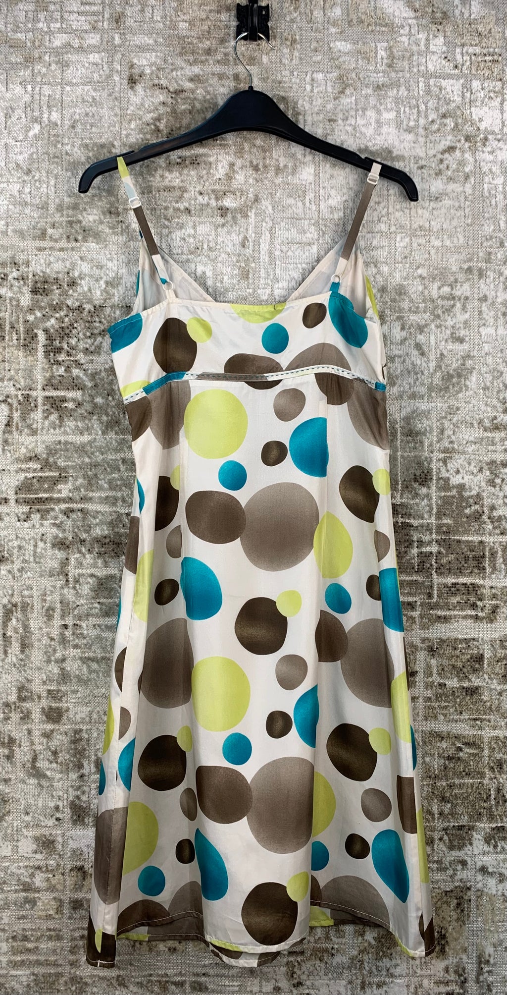 Womens Y2K Vintage Esprit Silk Polka Dot Dress