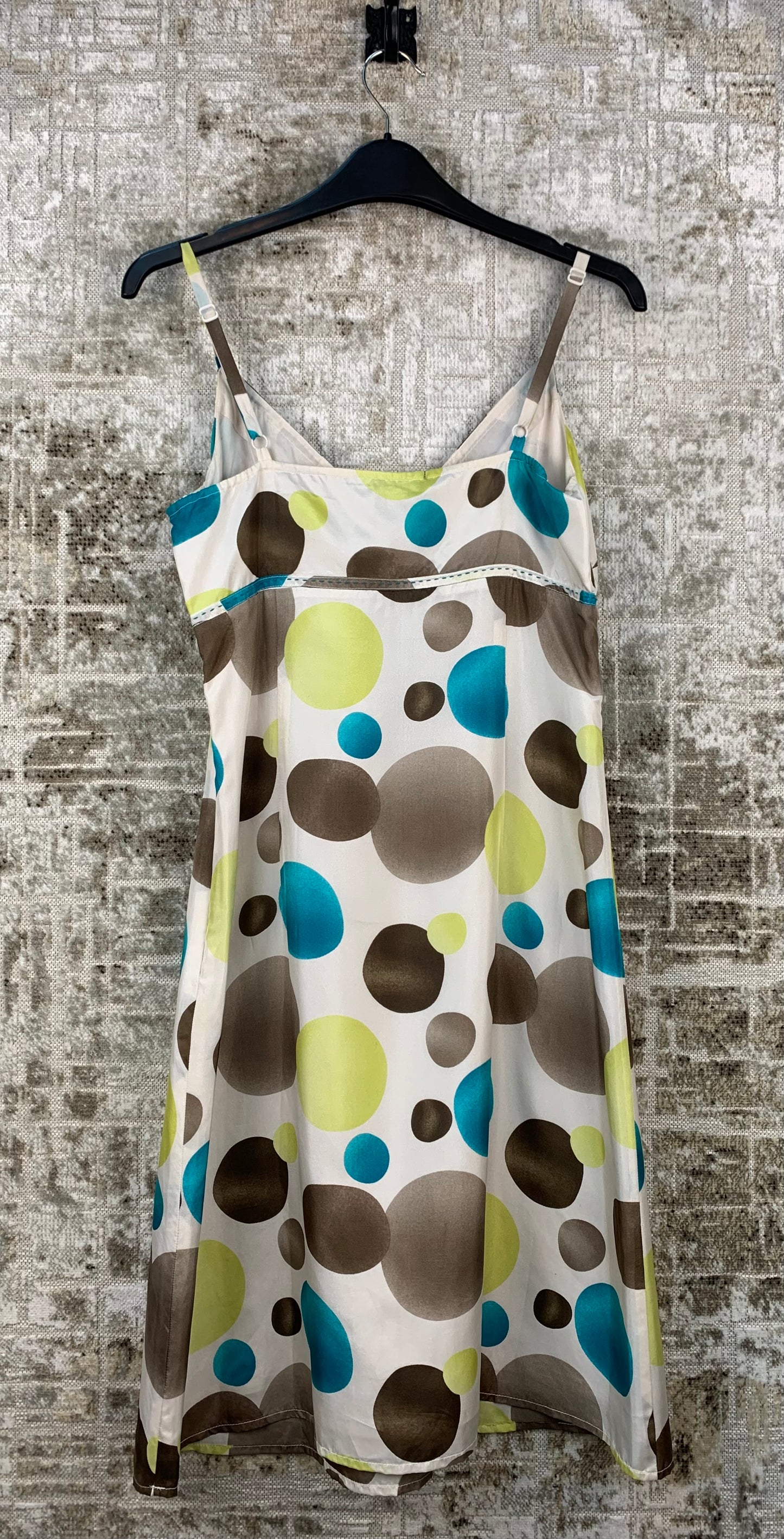 Womens Y2K Vintage Esprit Silk Polka Dot Dress