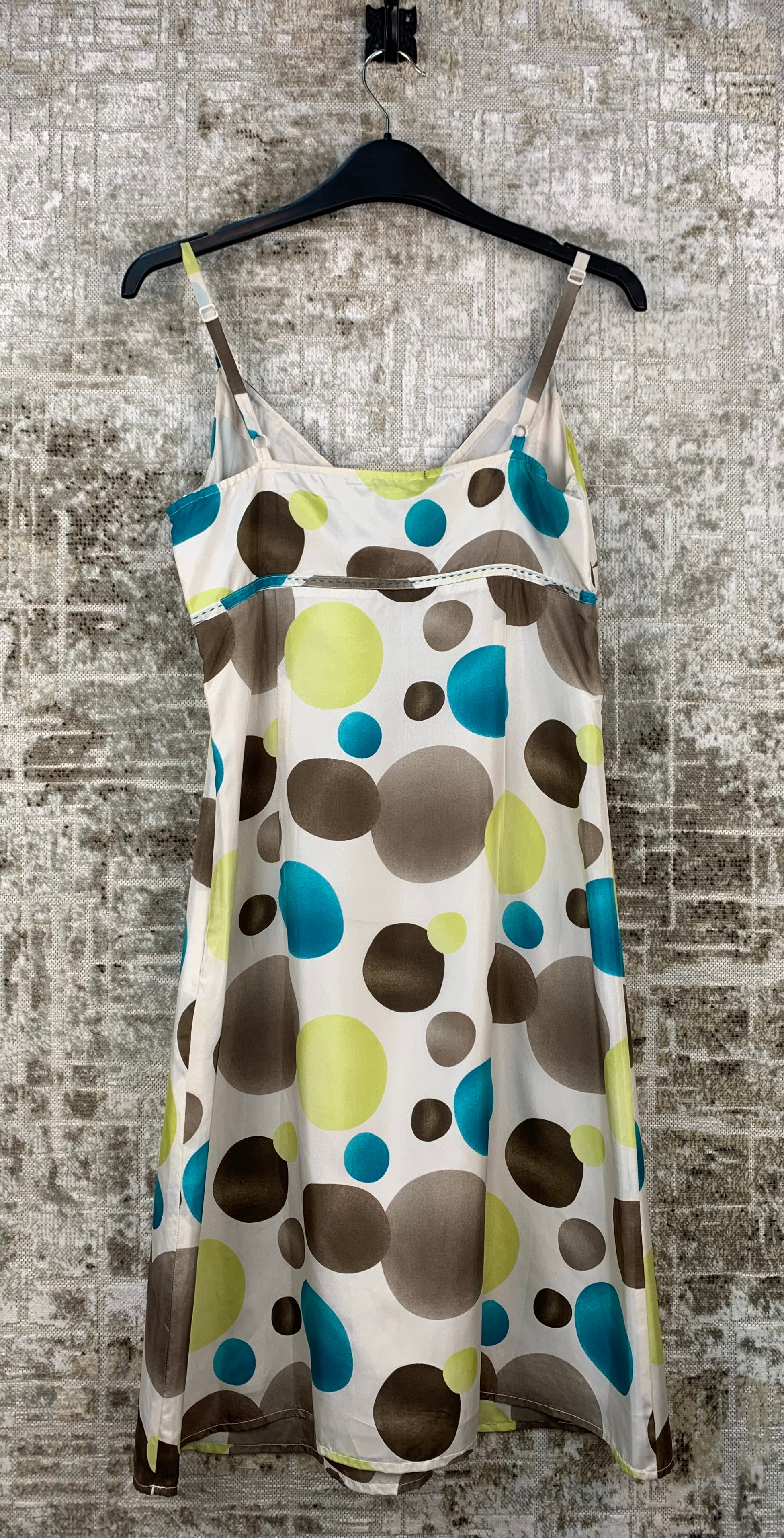Womens Y2K Vintage Esprit Silk Polka Dot Dress