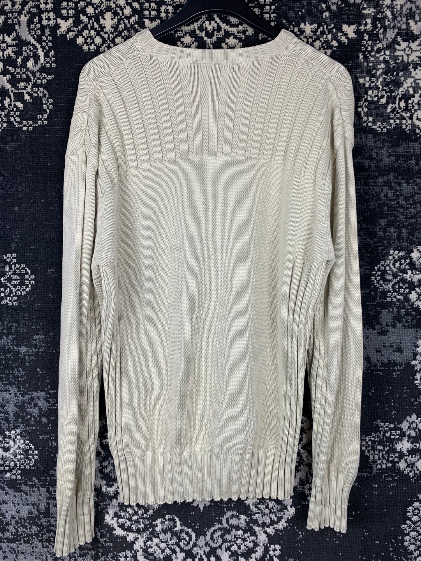 Men’s Y2K Tom Tompson Beige Knit Sweater