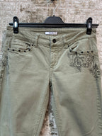Liu Jo Rose Print Studded Jeans