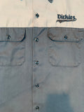 Dickies Men’s L Gray Two-Tone Short Sleeve Shirt